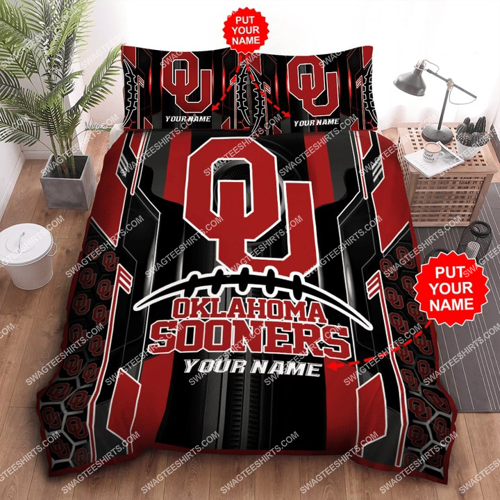Custom Name The Oklahoma Sooners Team All Over Print Bedding Set Custom Name The Oklahoma Sooners Team All Over Print Bedding Set