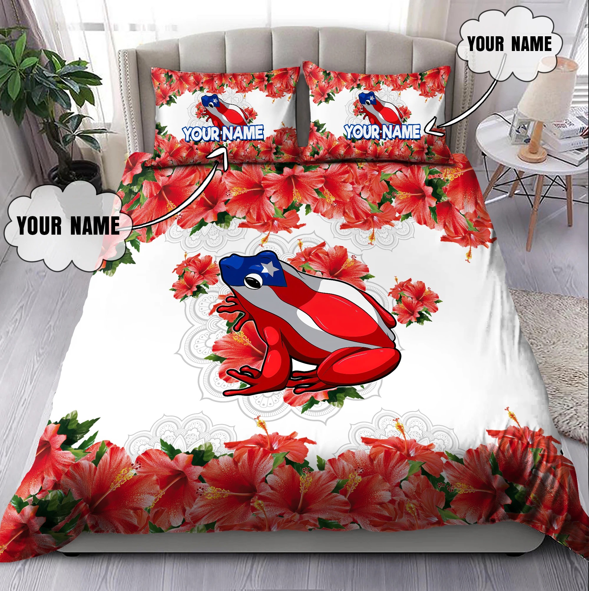 Customize-Name-Coqui-Puerto-Rico-Bedding-Set-1