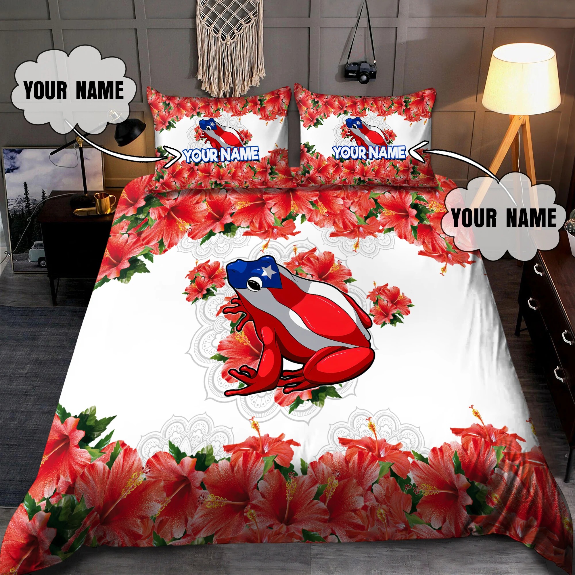 Customize-Name-Coqui-Puerto-Rico-Bedding-Set-2
