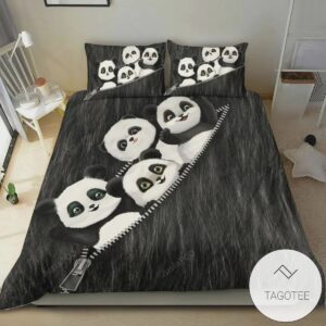 Cute Baby Panda Bedding Set Gift For Panda Love (Duvet Cover & Pillow Cases)