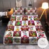 Cute Mickey Mouse And Minnie Mouse Quilt Bedding Set