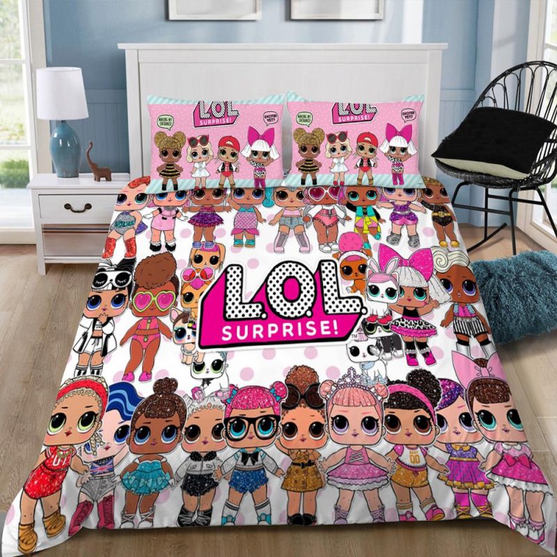 Cute Pink L O L Surprise Duvet Cover and Pillowcase Set Bedding Set 247 Cute Pink L O L Surprise Duvet Cover and Pillowcase Set Bedding Set 247