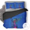Cyberpunk Digital Dark Blue Duvet Cover Bedding Set