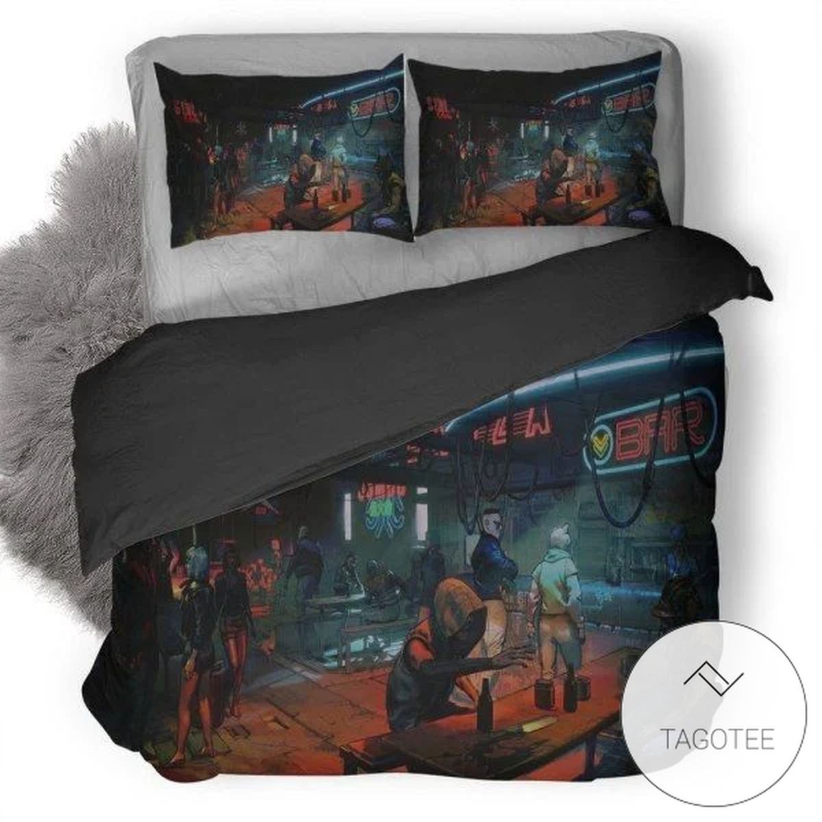 Cyberpunk Scifi Ruiner Duvet Cover Bedding Set Cyberpunk Scifi Ruiner Duvet Cover Bedding Set