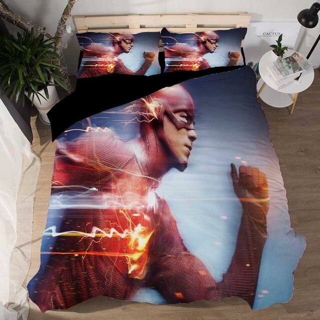DC Comics Flash 2216 Duvet Cover and Pillowcase Set Bedding Set DC Comics Flash 2216 Duvet Cover and Pillowcase Set Bedding Set