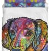 Dachshund Duvet Cover and Pillowcase Set Bedding Set