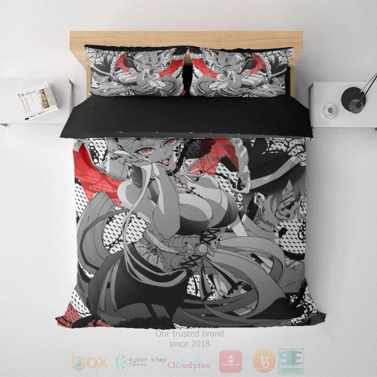Daki-Demon-Web-Art-Microfiber-Demon-Slayer-Kimetsu-No-Yaiba-Bedding-Set-1