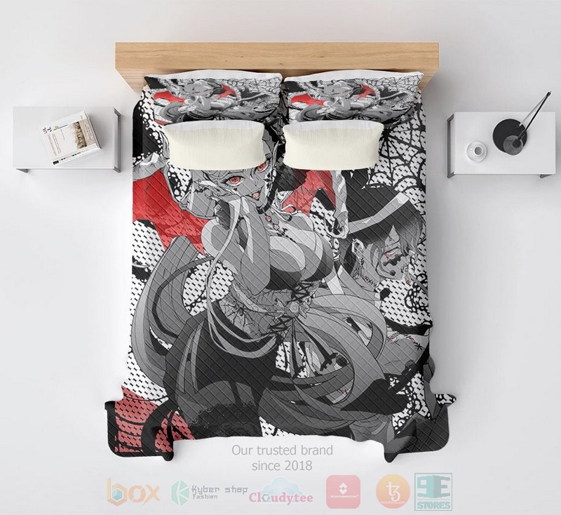Daki Demon Web Art Microfiber Demon Slayer Kimetsu No Yaiba Bedding Set Daki Demon Web Art Microfiber Demon Slayer Kimetsu No Yaiba Bedding Set