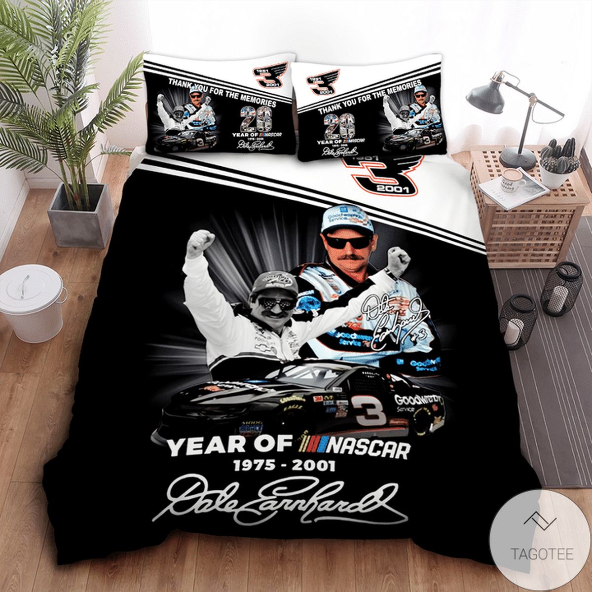Dale Earnhardt 26 Year Of Nascar Bedding Set Dale Earnhardt 26 Year Of Nascar Bedding Set