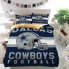 Dallas Cowboys Football Logo Duvet Cover and Pillowcase Set Bedding Set