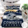 Dallas Cowboys Football Logo Helmet Bedding Set (Duvet Cover & Pillow Cases)-