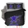 Dallas Cowboys Nfl Violet Black Bedding Set