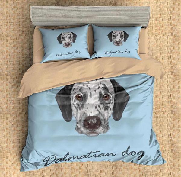 Dalmatian Dog Duvet Cover and Pillowcase Set Bedding Set Dalmatian Dog Duvet Cover and Pillowcase Set Bedding Set
