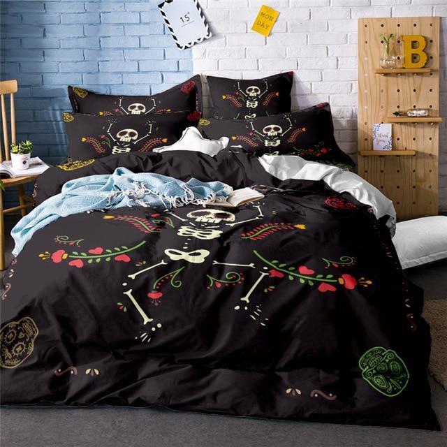 Dancing Bones Duvet Cover and Pillowcase Set Bedding Set Dancing Bones Duvet Cover and Pillowcase Set Bedding Set