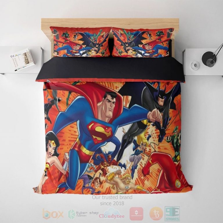 Dc-Comics-All-Heroes-Flying-Cool-Bedding-Set-1