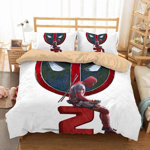 Deadpool 2 Duvet Cover and Pillowcase Set Bedding Set 472 Deadpool 2 Duvet Cover and Pillowcase Set Bedding Set 472