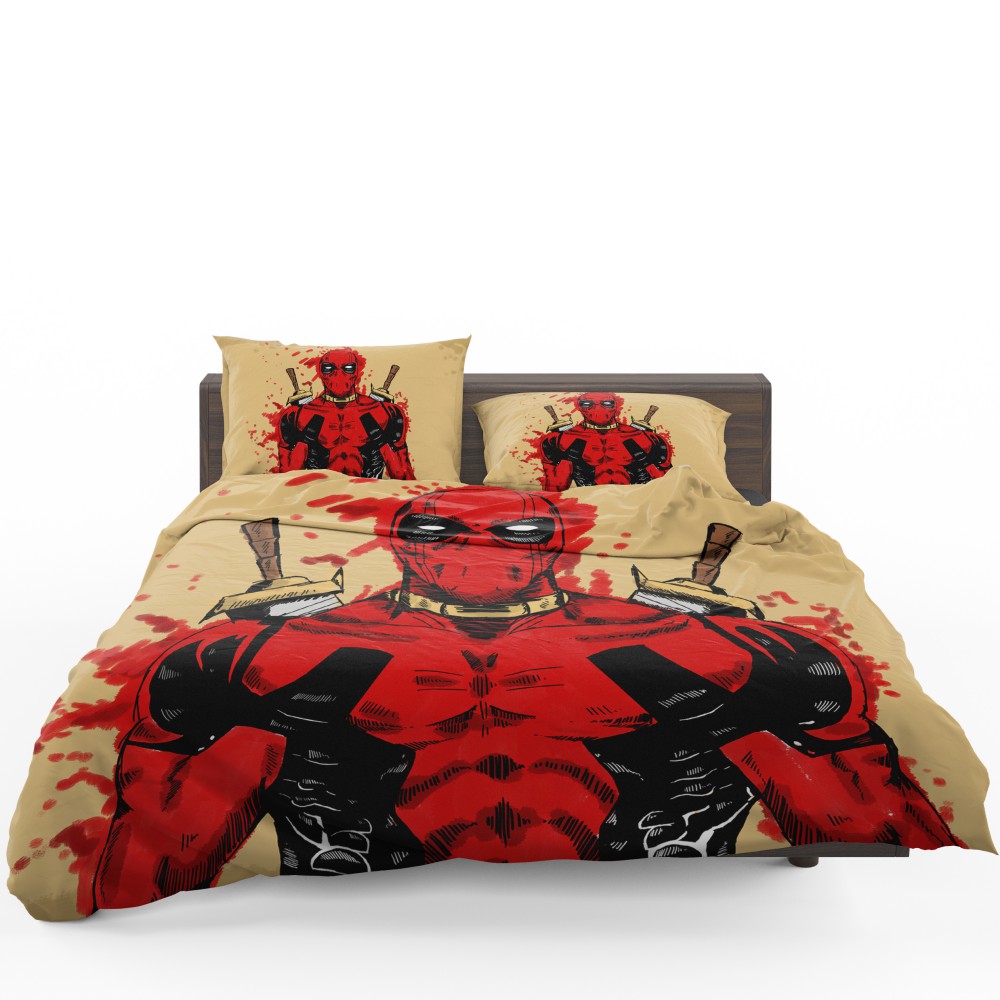 Deadpool-Marvel-Comics-Art-Bedding-Set-1