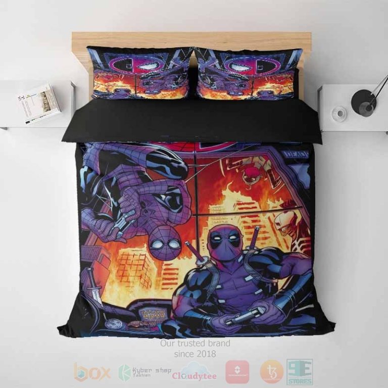 Deadpool-Spiderman-Cool-Combo-Bedding-Set-1