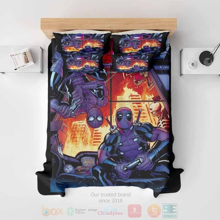 Deadpool-Spiderman-Cool-Combo-Bedding-Set-2