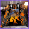 Dear Hunter Orange Camo Custom Personalized Quilt Bedding Set