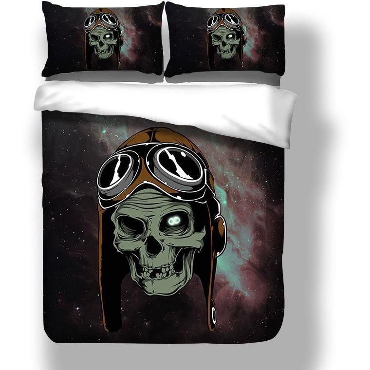 Death’S Head Duvet Cover and Pillowcase Set Bedding Set Death’S Head Duvet Cover and Pillowcase Set Bedding Set