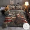 Deer Hunting American Flag Bedding Set (Duvet Cover & Pillow Cases)