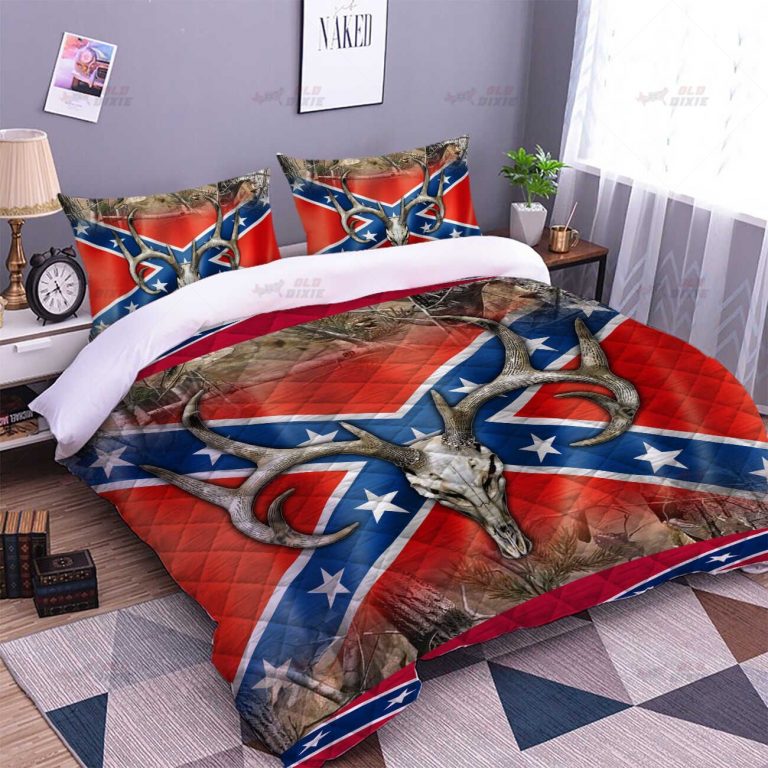 Deer-Hunting-Conferadate-Flag-Bedding-Set-1