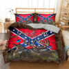 Deer Hunting Southern Confederate Flag You And Me We Got This Quilt Bedding Set