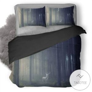 Deer Illustration Duvet Cover Bedding Set