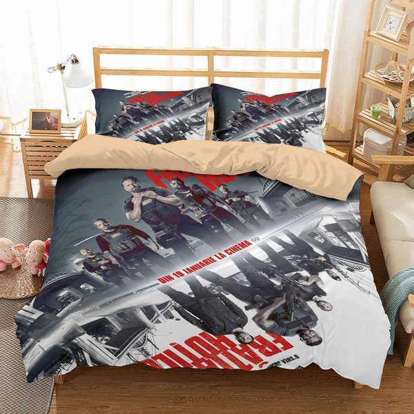 Den Of Thieves Duvet Cover and Pillowcase Set Bedding Set Den Of Thieves Duvet Cover and Pillowcase Set Bedding Set