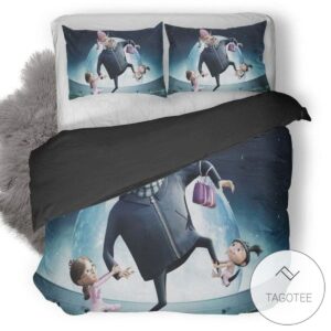Despicable Me Felonious Gru Margo Agnes 3D Printed Bedding Set (Duvet Cover & Pillow Cases)
