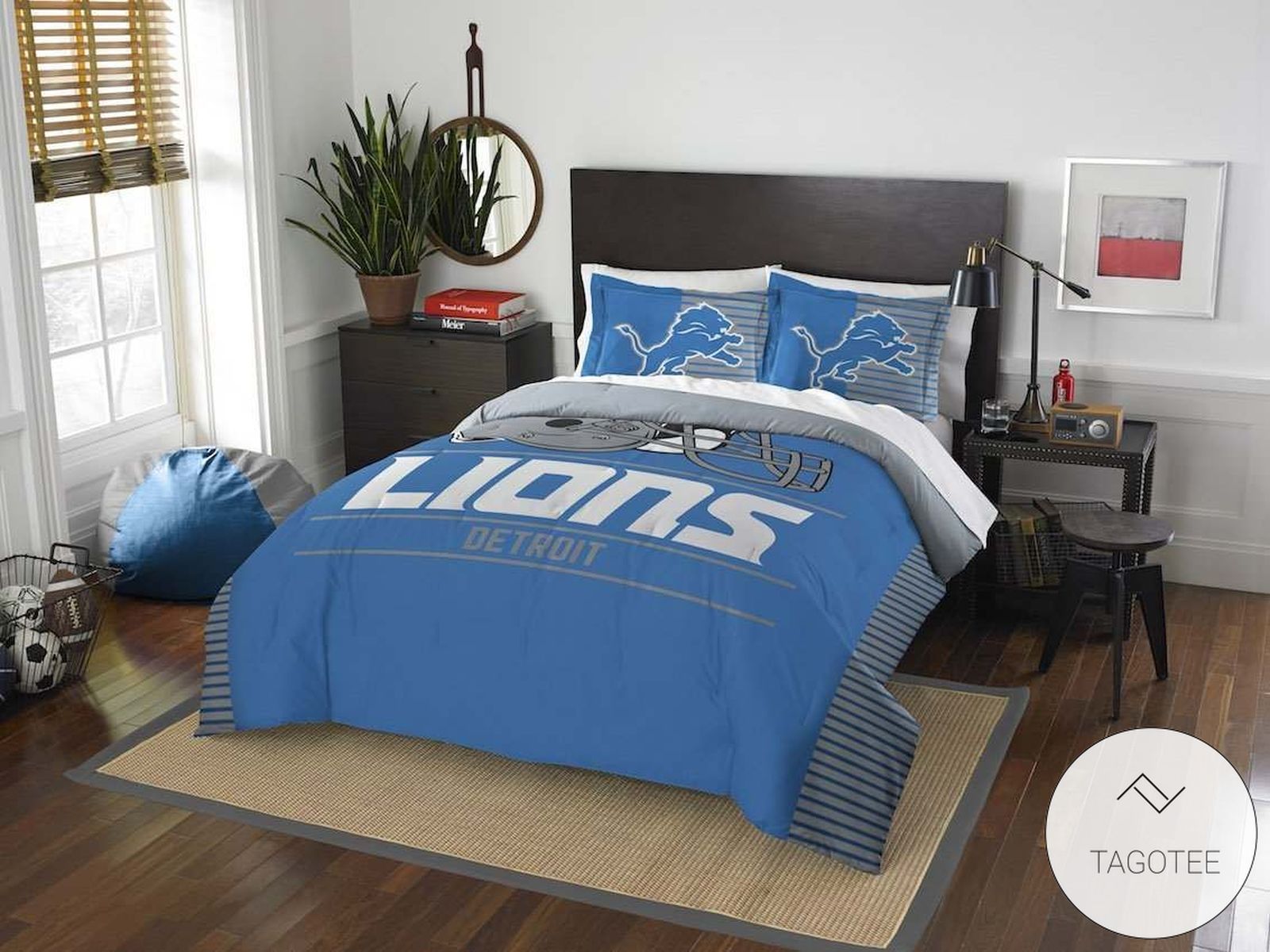 Detroit Lions Bedding Set (Duvet Cover & Pillow Cases) Detroit Lions Bedding Set (Duvet Cover & Pillow Cases)