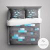 Diamond Ore Minecraft Creeper 3D Duvet Cover Bedding Set-