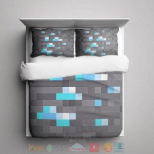 Diamond Ore Minecraft Creeper Bedding Set