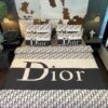 Dior Black And White Duvet Cover Bedding Set