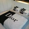 Dior Black-Grey Inspired Bedding Set