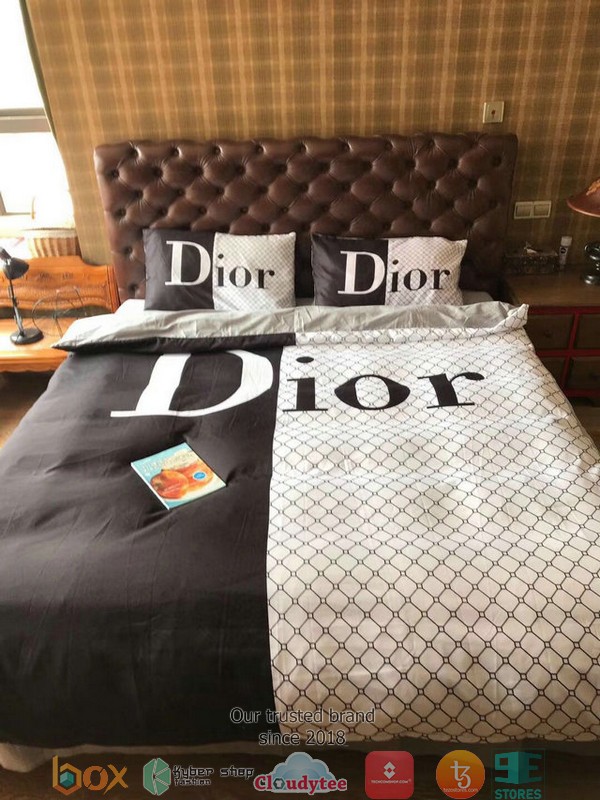 Dior Black White Duvet Cover Bedding Set Dior Black White Duvet Cover Bedding Set