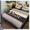 Dior Duvet Cover Pillow Cases Quilt Bedding Set