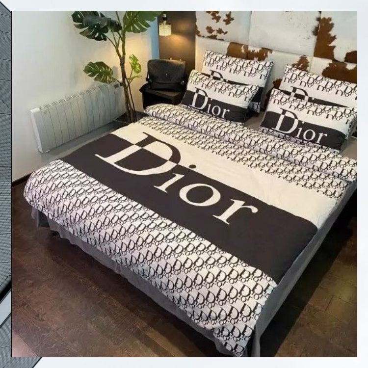 Dior-Duvet-Cover-Pillow-Cases-Quilt-Bedding-Set-2