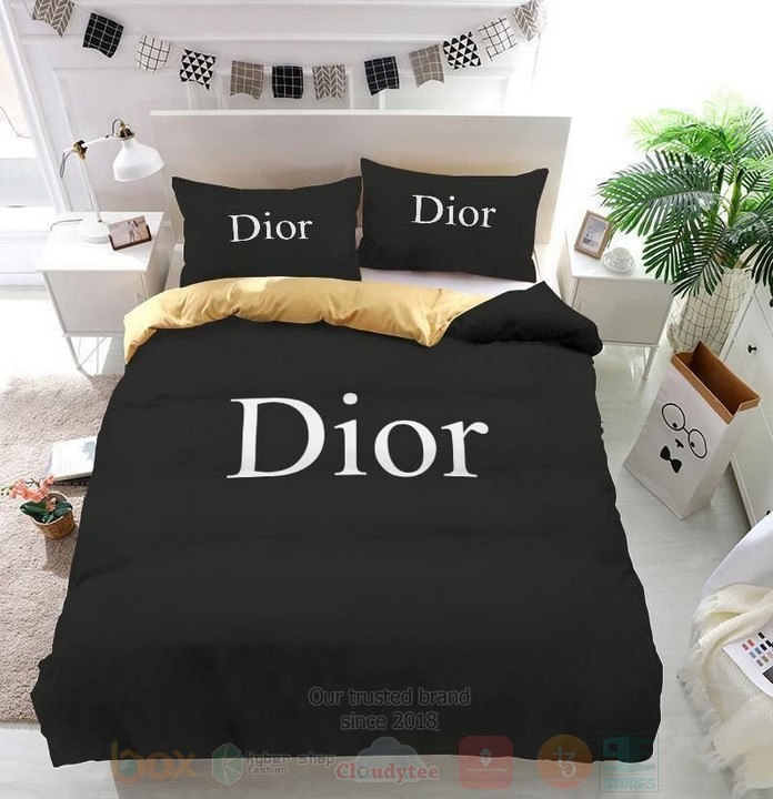 Dior Full Black Inspired Bedding Set Dior Full Black Inspired Bedding Set