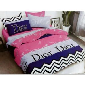 Dior Pink White Bedding Set