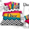 Dior Pink Yellow Bedding Set