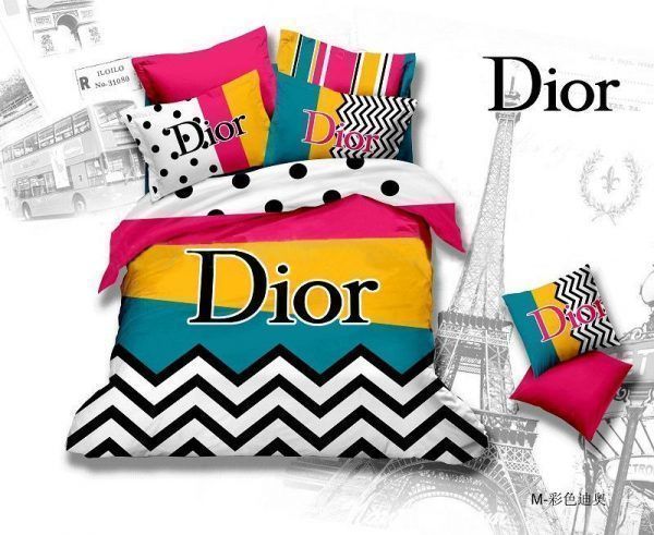 Dior Pink Yellow Bedding Set Dior Pink Yellow Bedding Set