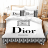 Dior White Black Bedding Set