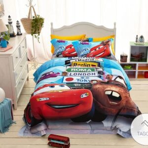Disney Cars And Trucks Duvet Cover Bedding Set-