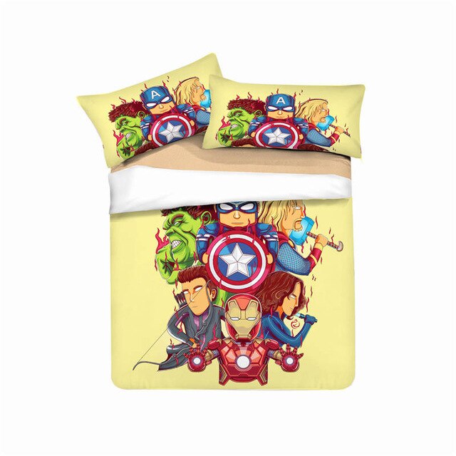Disney Cartoon Avengers 221 Duvet Cover and Pillowcase Set Bedding Set Disney Cartoon Avengers 221 Duvet Cover and Pillowcase Set Bedding Set