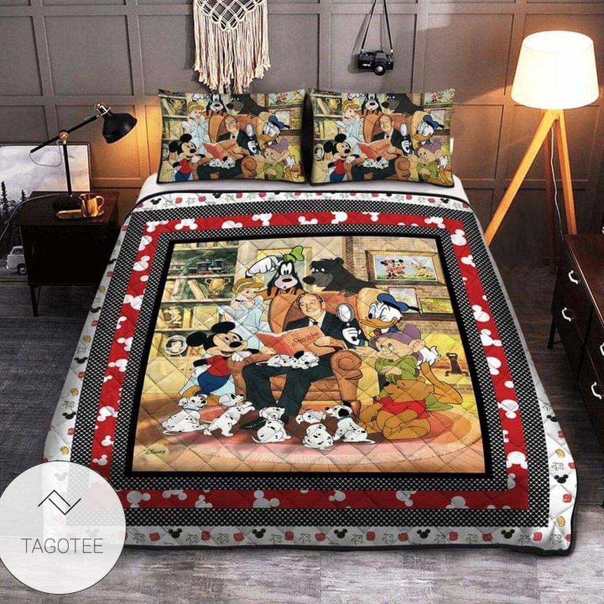 Disney Cartoon Characters Bedding Set- Disney Cartoon Characters Bedding Set-