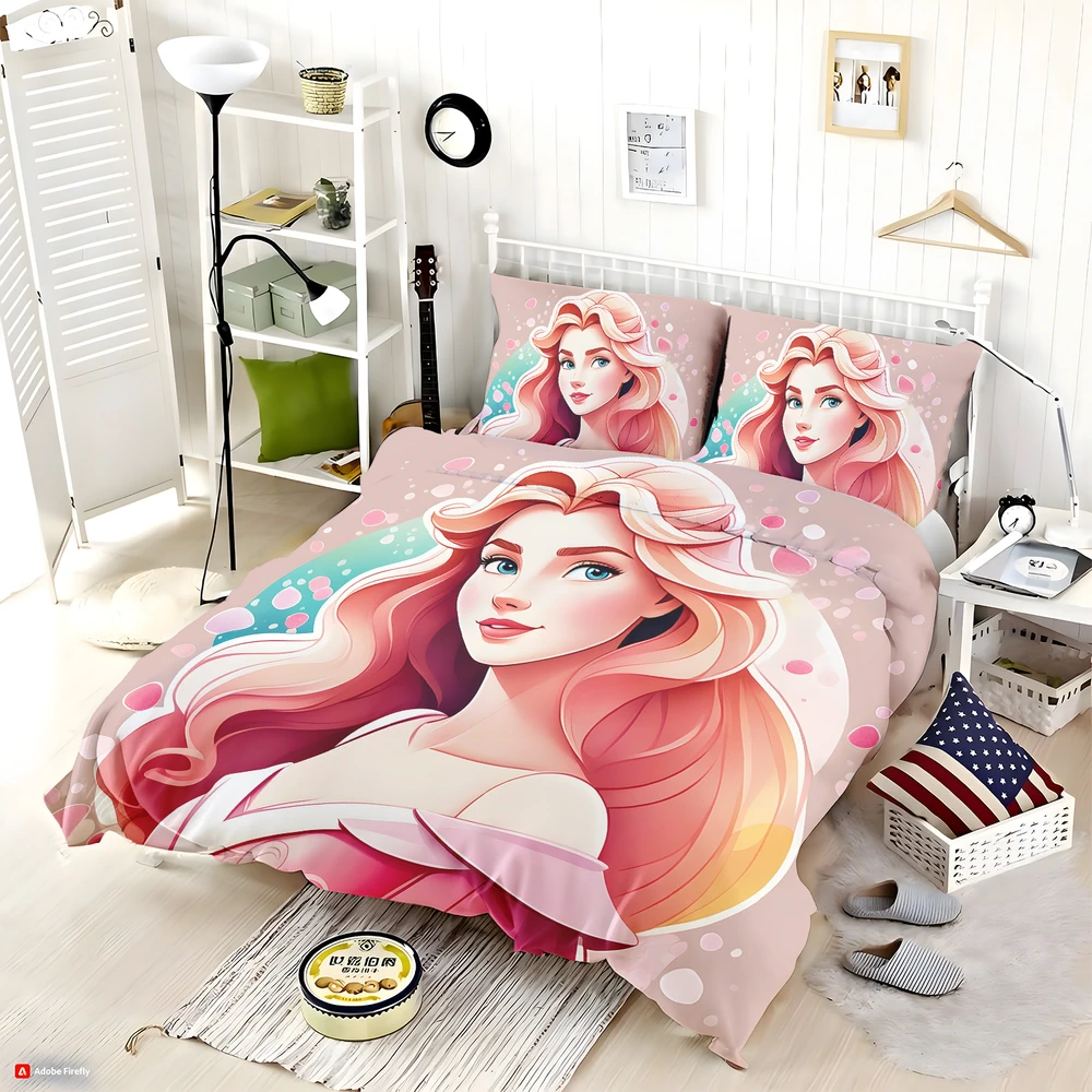 Disney Castle Sleeping Beauty Princess Aurora Bedding Set Disney Castle Sleeping Beauty Princess Aurora Bedding Set