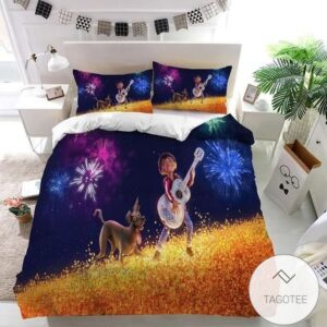 Disney Coco Playing Guitar Bedding Set Duvet Cover