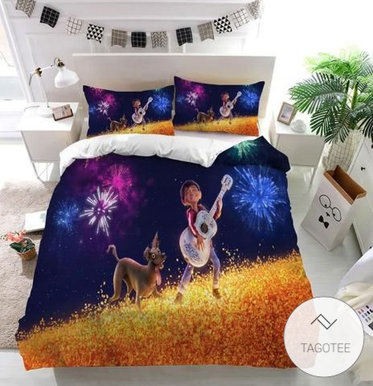 Disney Coco Playing Guitar Bedding Set Duvet Cover Disney Coco Playing Guitar Bedding Set Duvet Cover